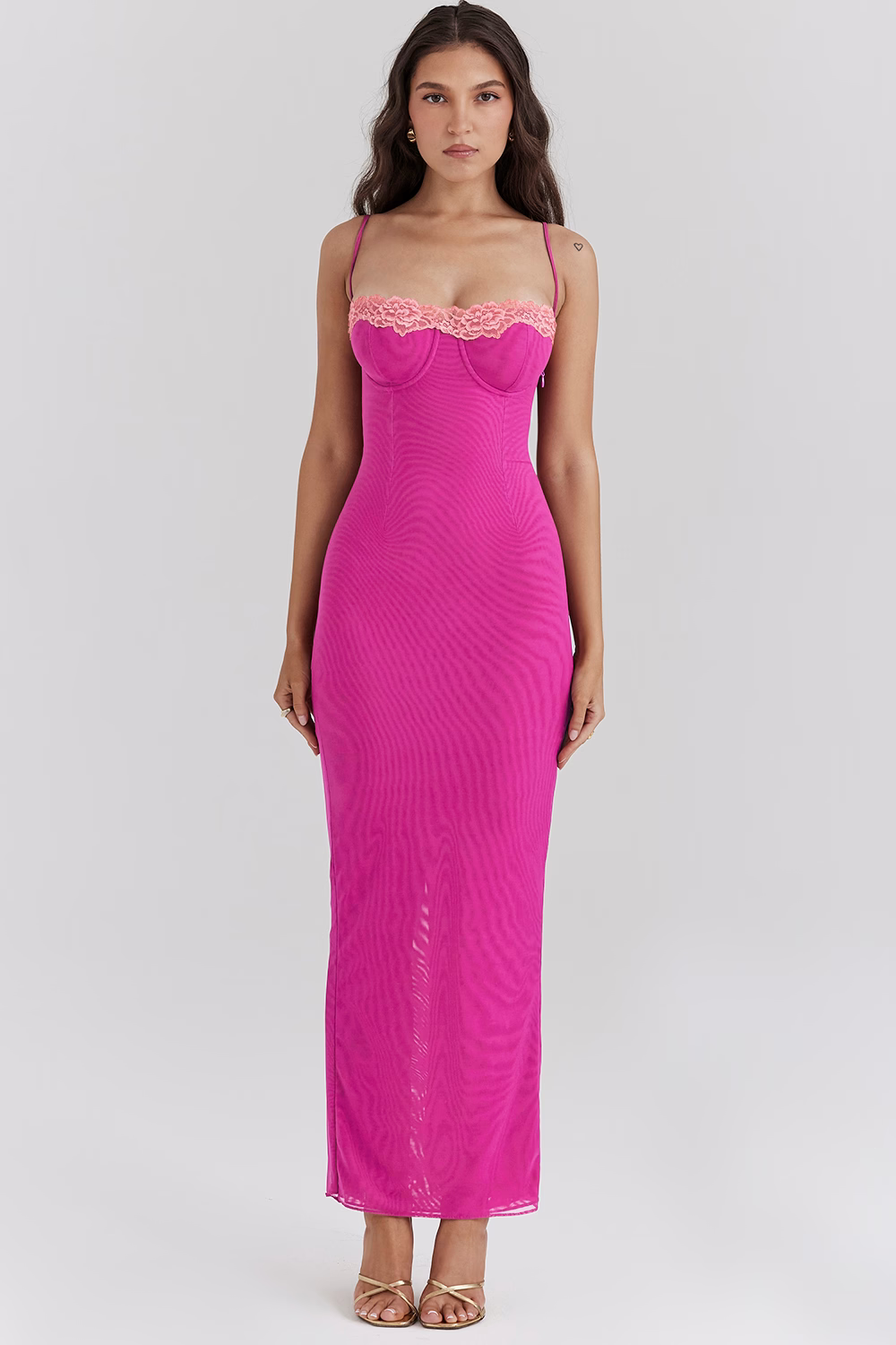 Faylinn - Kantrastierendes Maxikleid